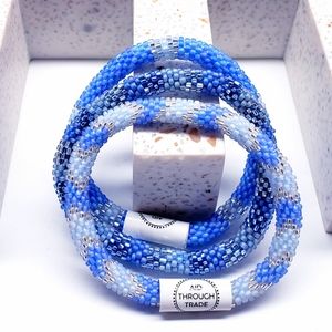 BOARDWALK -Original Roll-On® Bracelets, 7" round, made in Nepal #4 (3 pieces)